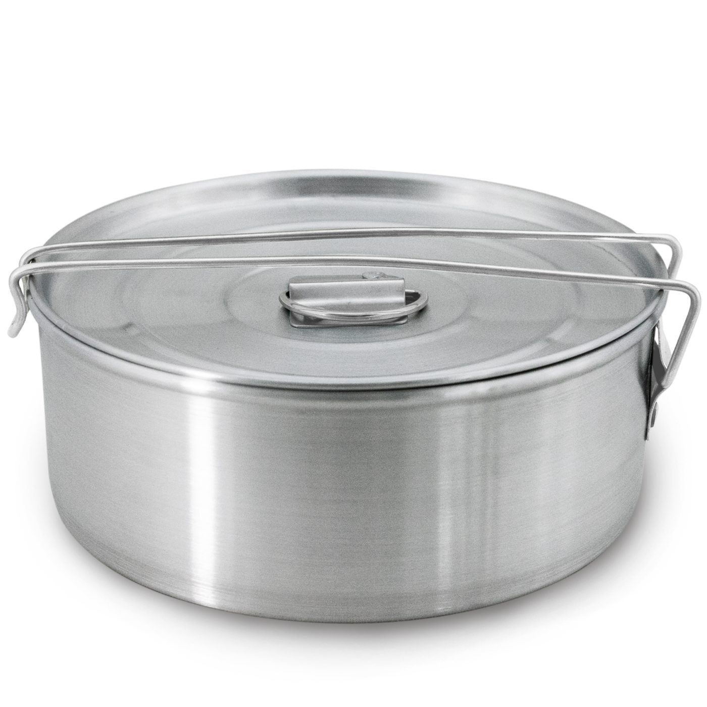 Globe Rocket Medium aluminum flan mold with lid, product photo